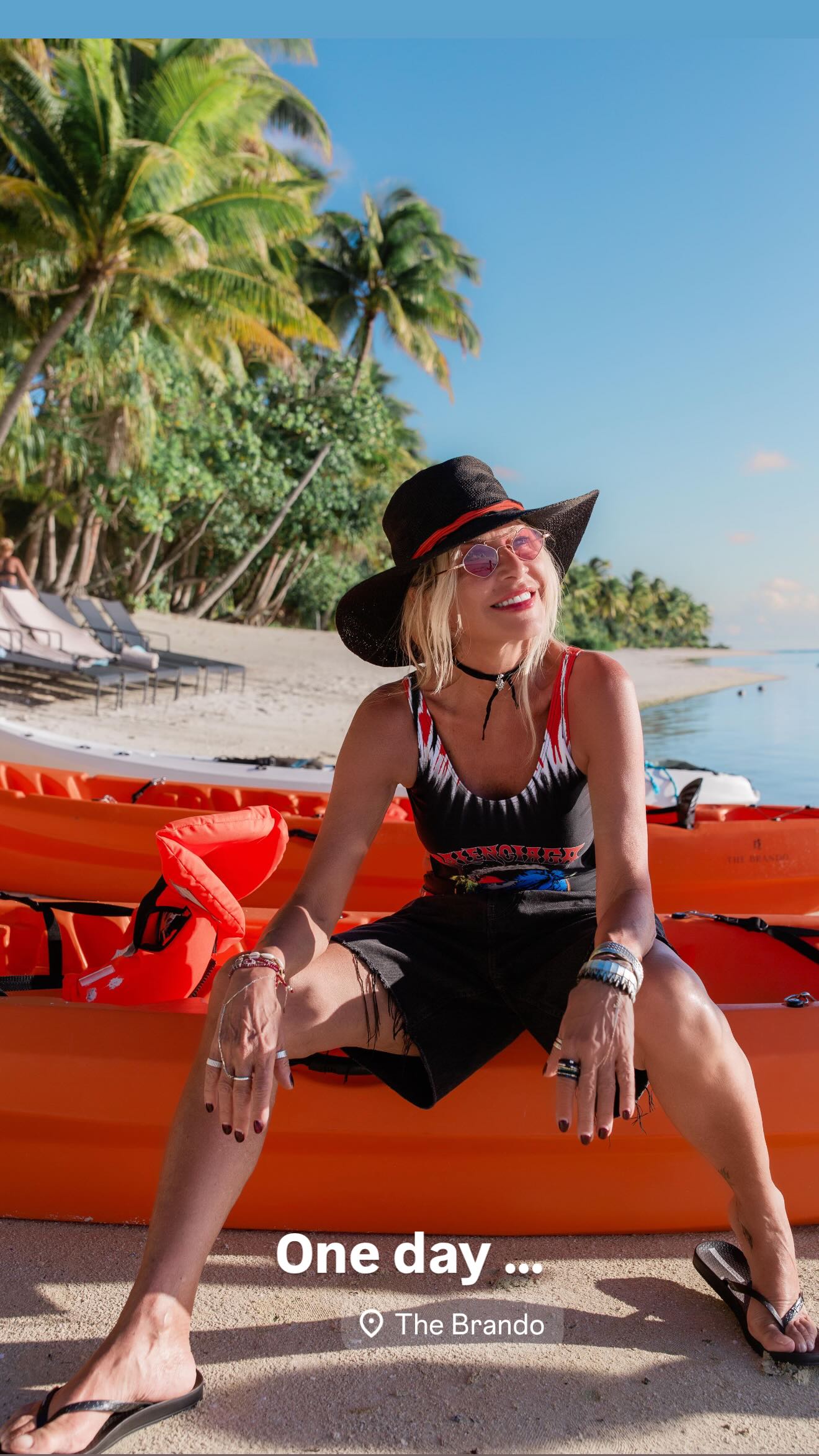 Η Άννα Βίσση σε τροπικό νησί