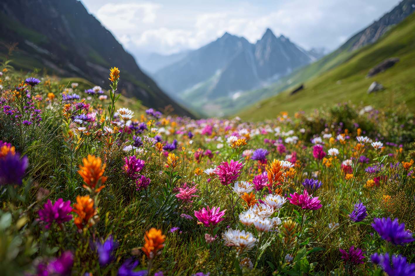 Εθνικό Πάρκο Κοιλάδας των Λουλουδιών - Τσαμόλι, Ινδία. Το μωσαϊκό των Ιμαλαΐων