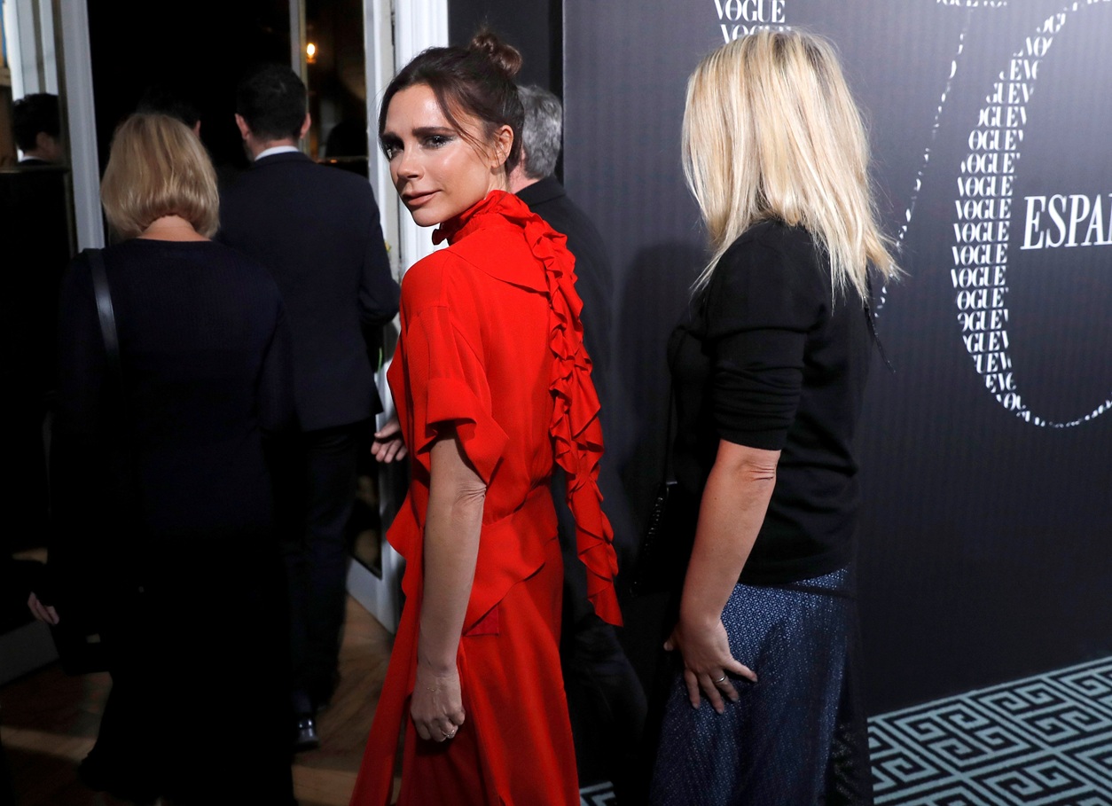 H Victoria Beckham στο δείπνο της ισπανικής Vogue προς τιμήν της στη Μαδρίτη, 18 Ιανουαρίου 2018