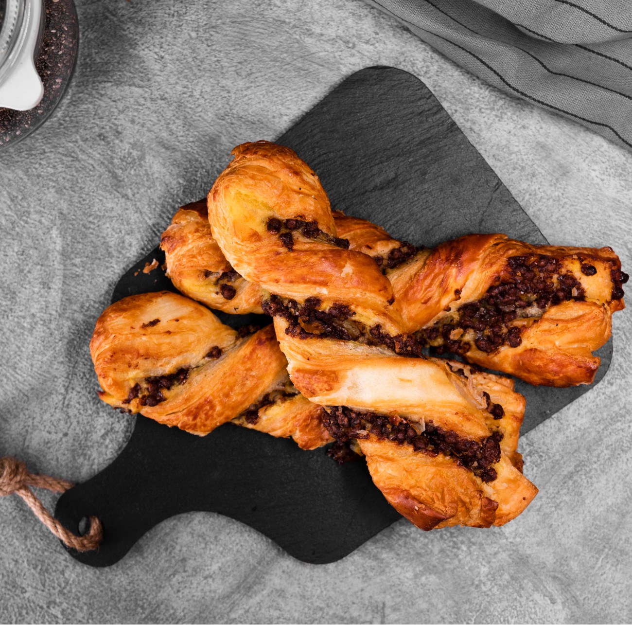 Κρουασίνια πραλίνας