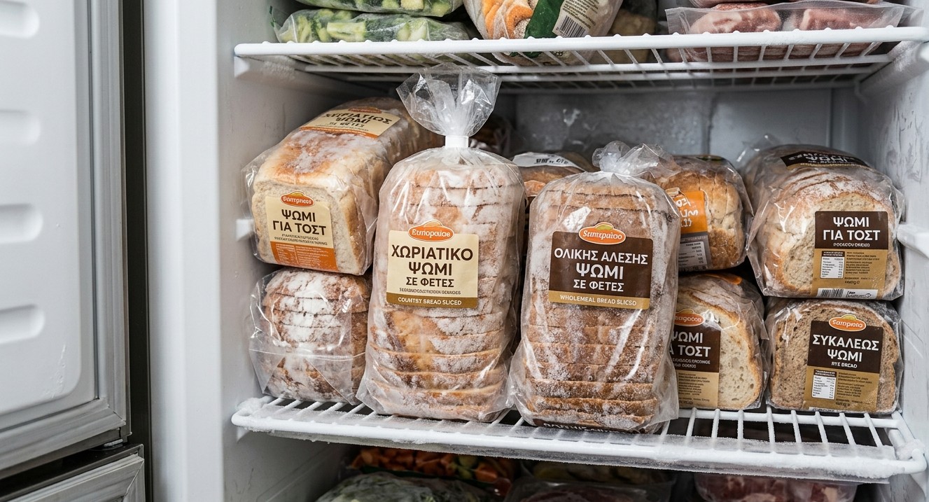 Κατεψυγμένο ψωμί και η επίδρασή του στον οργανισμό μας.