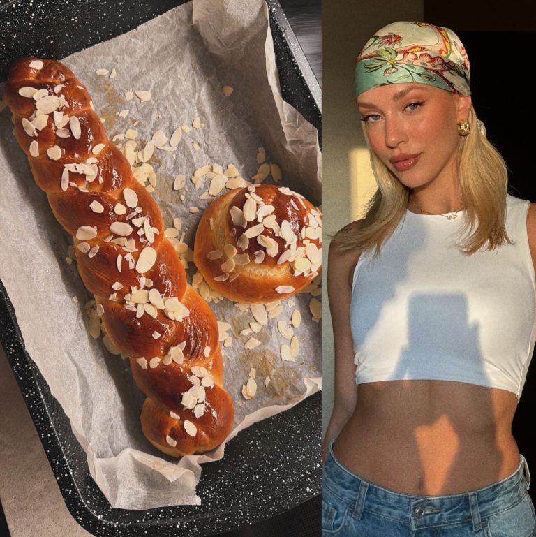 Τα τσουρέκια που έφτιαξε η Γαρυφαλλιά Καληφώνη στην κουζίνα της