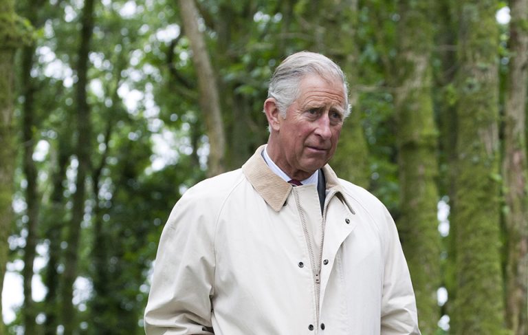 Η αγάπη του βασιλιά Καρόλου για τη φύση έχει ξεκινήσει εδώ και πολλά χρόνια. Στη φωτογραφία μας όταν ήταν πρίγκιπας της Ουαλίας, παρακολουθούσε μαθητευόμενους από Βρετανούς υλοτόμους αλόγων να υλοτομούν σε δάση στο κτήμα του Llwynywermod στις 10 Ιουλίου 2012 στο Λαντόβερι της Ουαλίας.