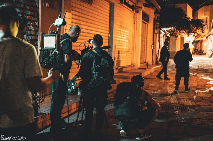 Από τα γυρίσματα της ταινίας: To Μυστικό του Δάσους.