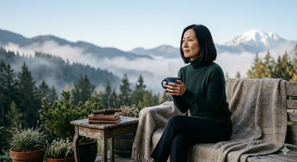 Το πραγματικό closure δεν είναι κάτι που σου δίνει κάποιος άλλος. Είναι ένα δώρο που κάνεις εσύ στον εαυτό σου. Στη φωτογραφία: Γυναίκα μόνη της πίνει καφέ και σκέφτεται.