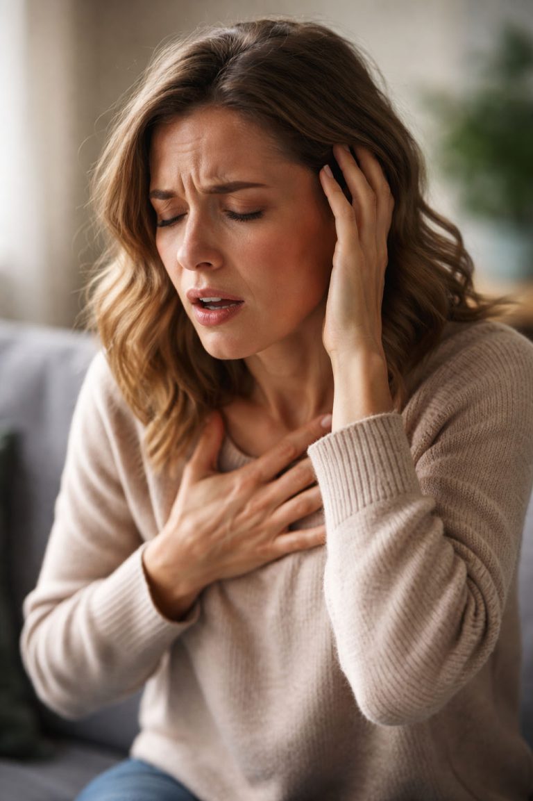 Γυναίκα σε κρίση πανικού.