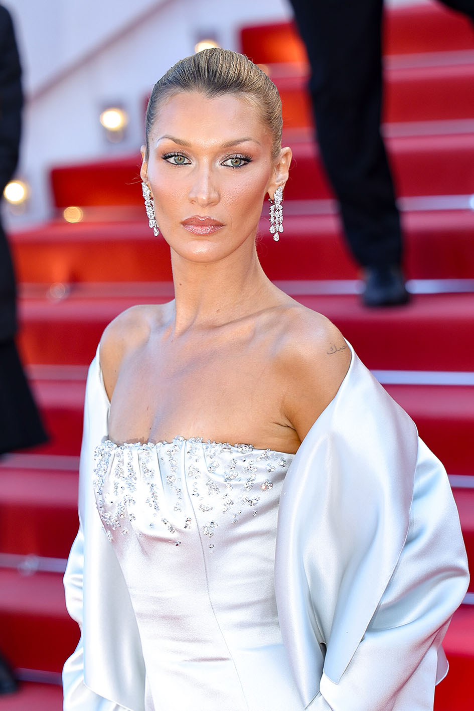H Bella Hadid στην προβολή της ταινίας «Garance» κατά τη διάρκεια του 79ου ετήσιου Φεστιβάλ Κινηματογράφου των Καννών στο Palais des Festivals στις 17 Μαΐου 2026 στις Κάννες,