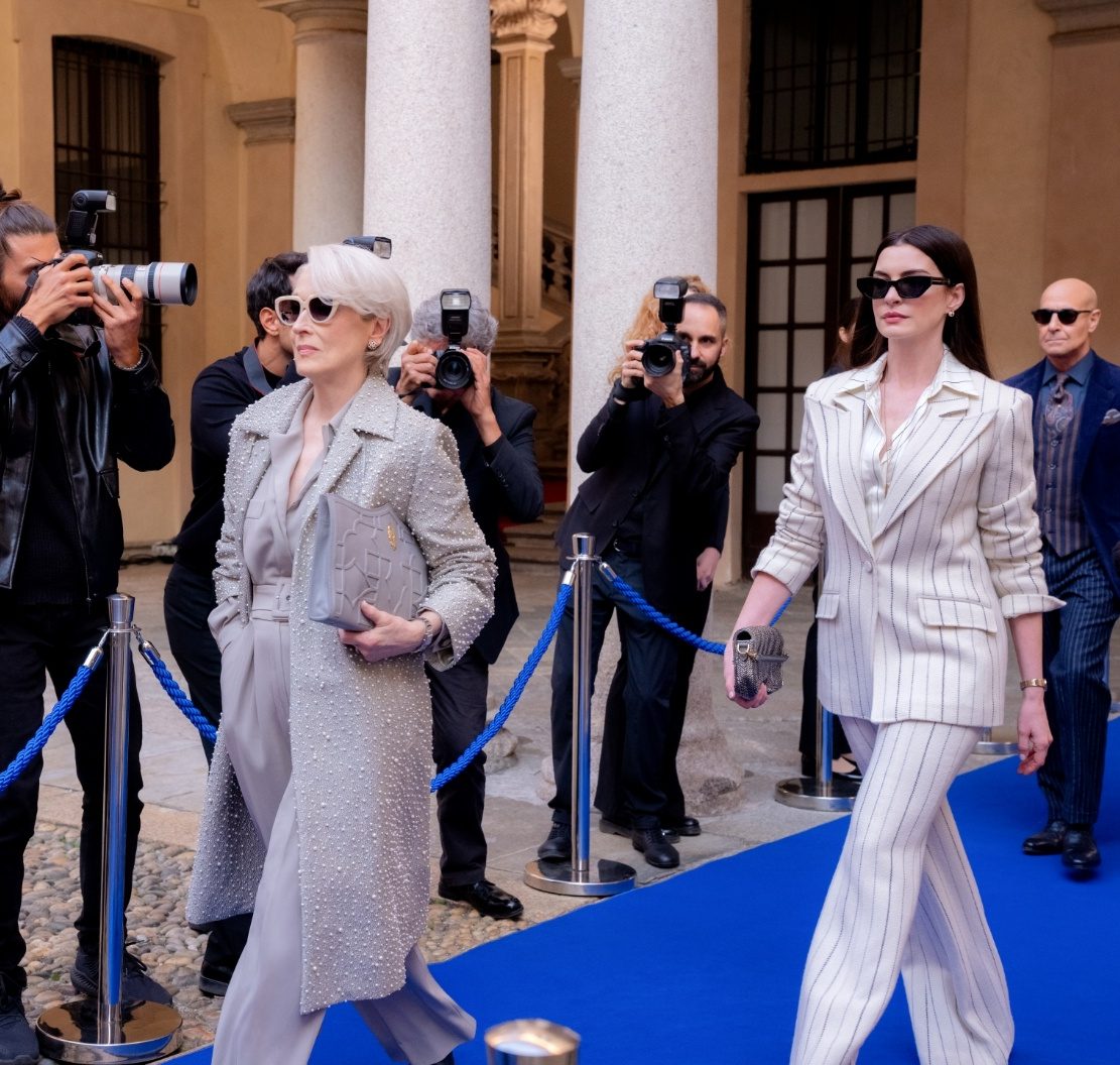 Miranda Priestly (Meryl Streep) and Andie Sachs (Anne Hathaway)