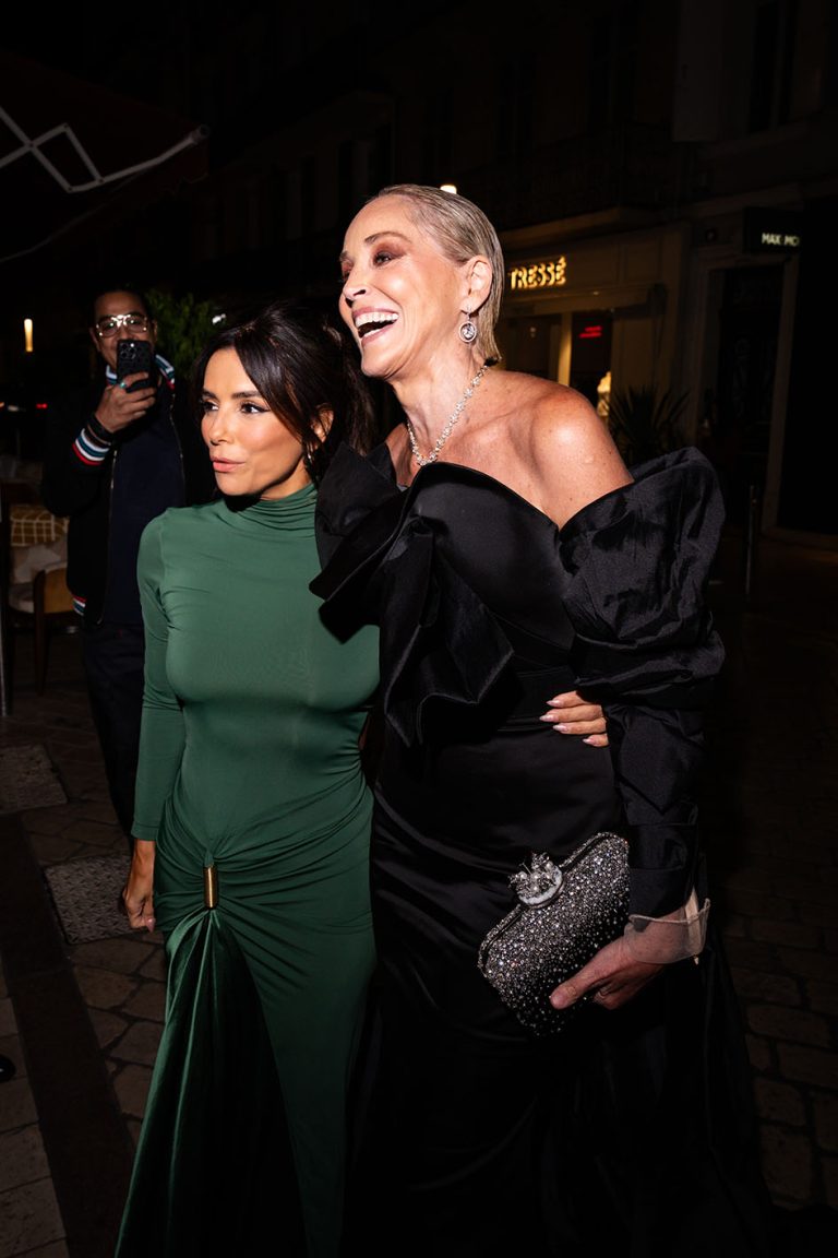 H Eva Longoria και η Sharon Stone στο 79ο ετήσιο Φεστιβάλ Κινηματογράφου των Καννών στις 20 Μαΐου 2026.