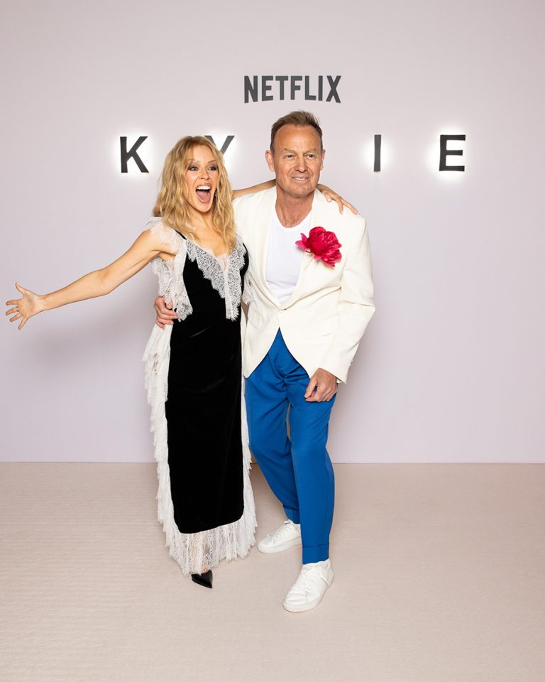 H Kylie Minogue και ο Jason Donovan εκδήλωση για τη σειρά ντοκιμαντέρ του Netflix «Kylie», στο Frameless στις 18 Μαΐου 2026 στο Λονδίνο.