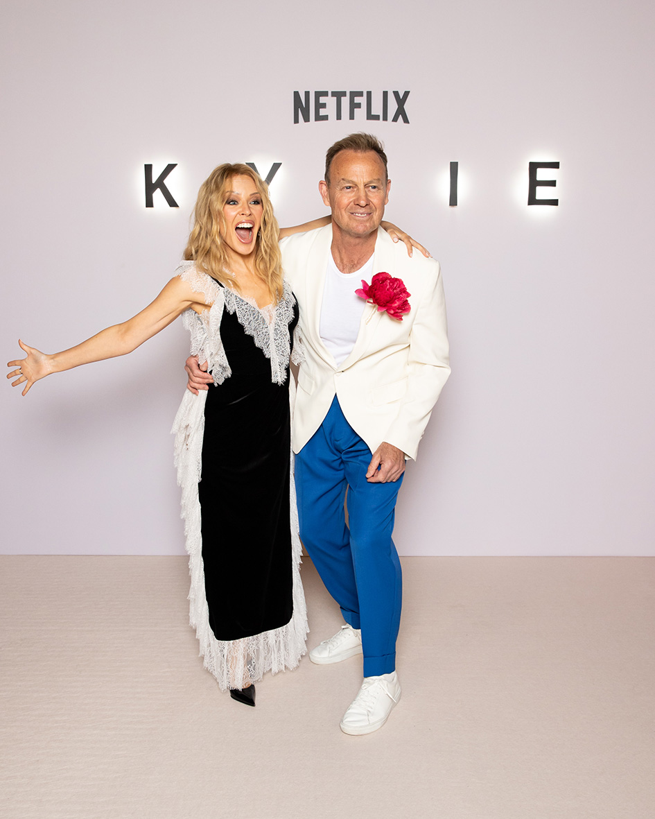 H Kylie Minogue και ο Jason Donovan εκδήλωση για τη σειρά ντοκιμαντέρ του Netflix «Kylie», στο Frameless στις 18 Μαΐου 2026 στο Λονδίνο.