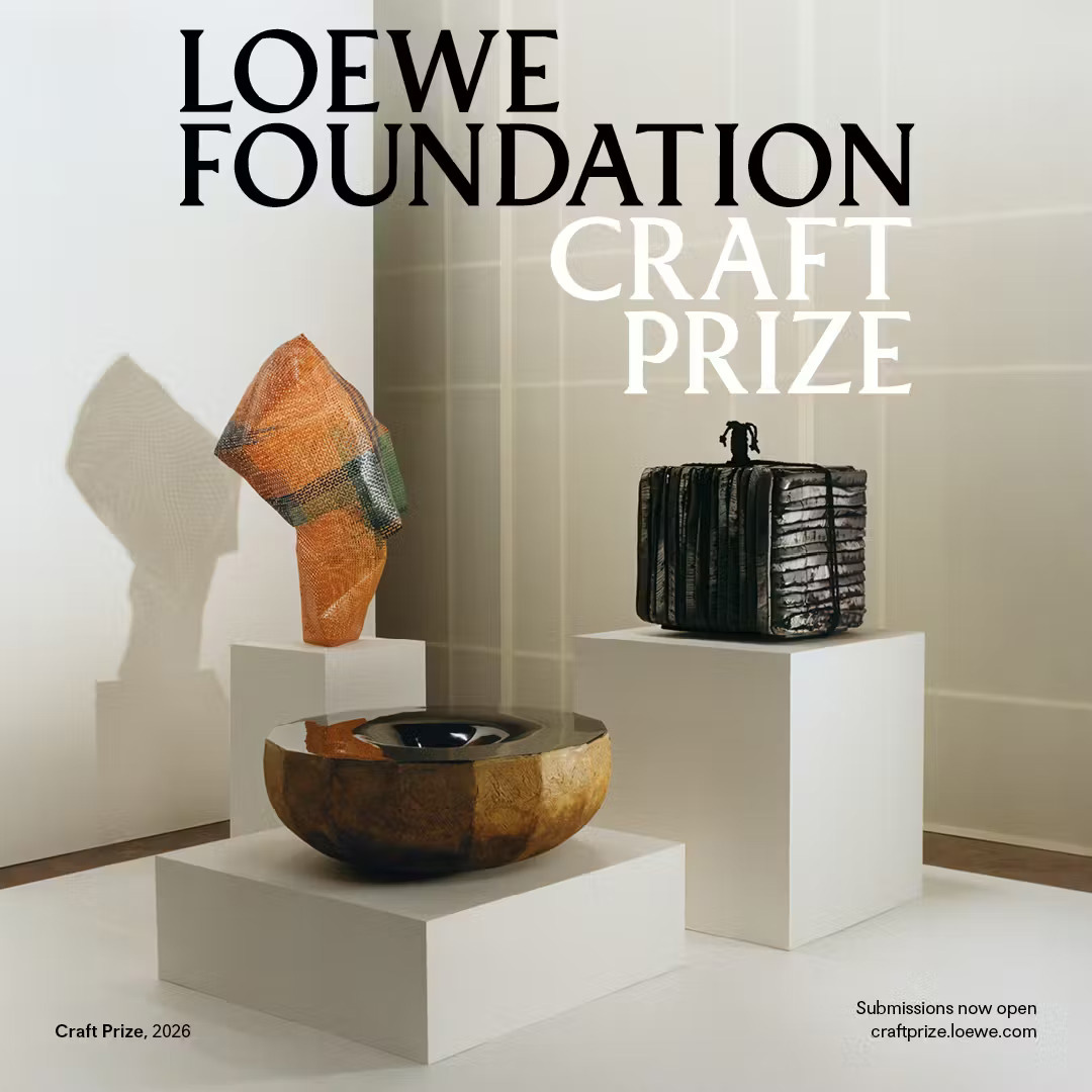 To poster για τον διαγωνισμό Χειροτεχνίας του LOEWE Foundation