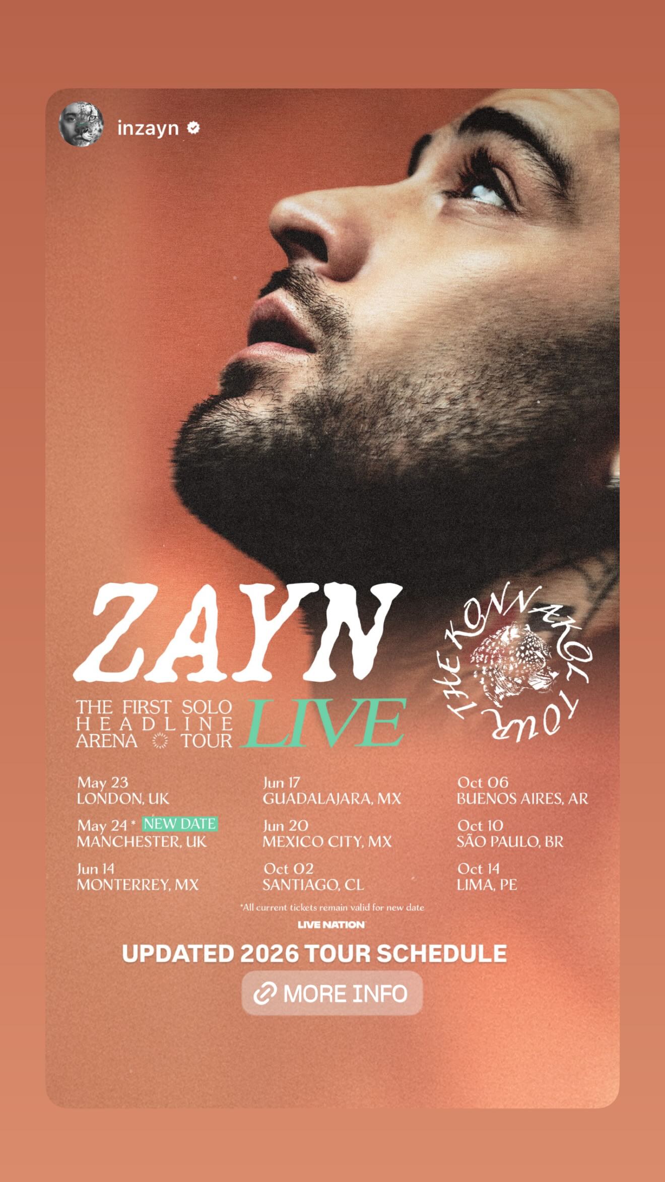 H περιοδεία του Zayn Malik