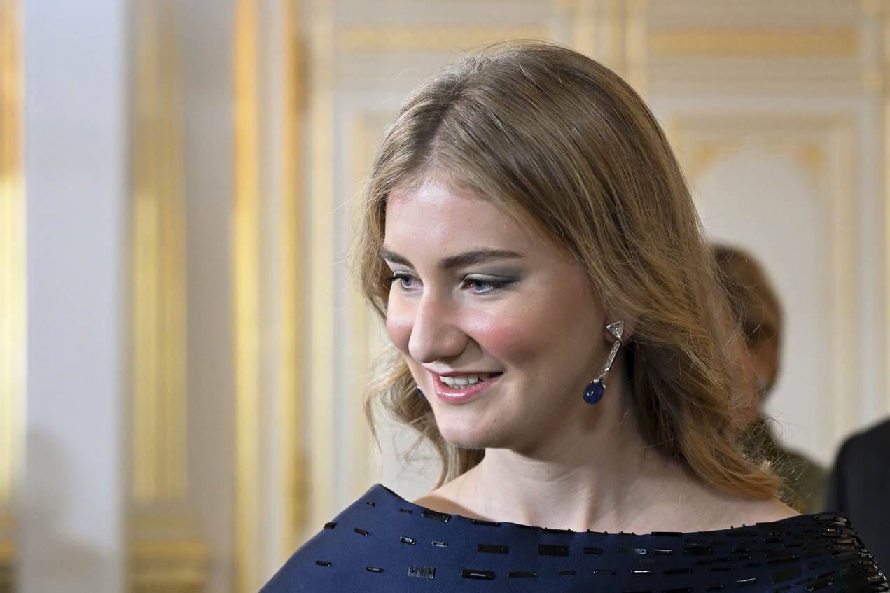 Η πριγκίπισσα Elisabeth, δούκισσα του Brabant, στην τελετή παραίτησης του Μεγάλου Δούκα του Λουξεμβούργου, Henri στο Παλάτι του Μεγάλου Δουκάτου στο Λουξεμβούργο, 3 Οκτωβρίου 2025