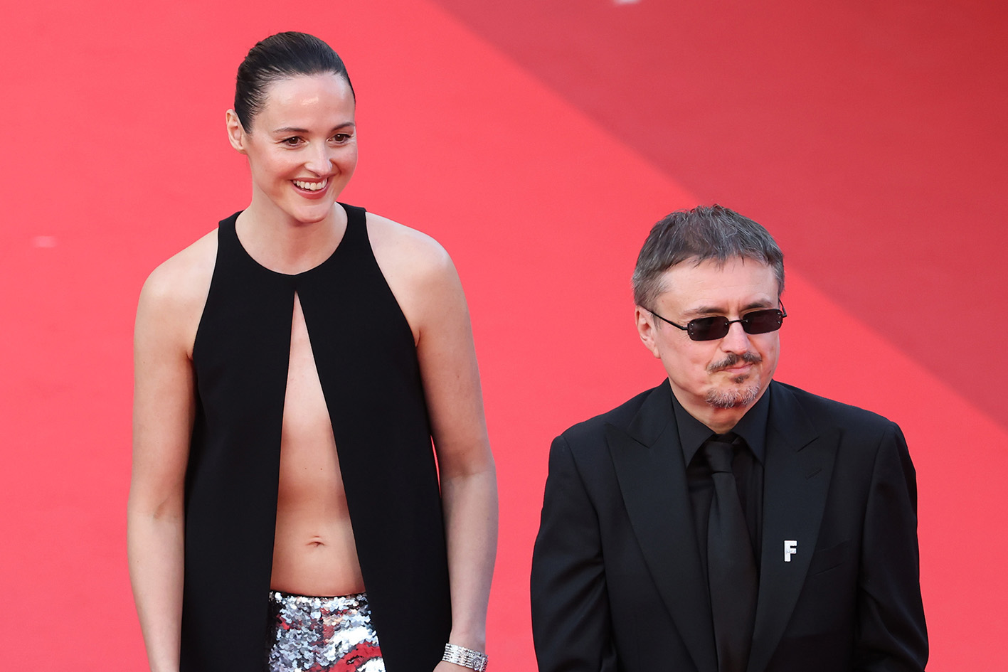 H Renate Reinsve και ο Cristian Mungiu στην τελετή λήξης του 79ου ετήσιου Φεστιβάλ Κινηματογράφου των Καννών στο Palais des Festivals στις 23 Μαΐου 2026.