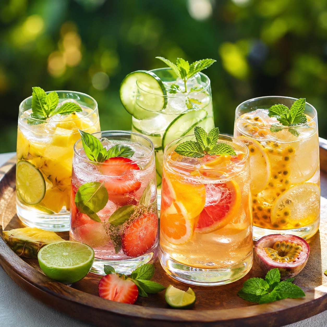 Water coctails για ενυδάτωση και δροσιά.