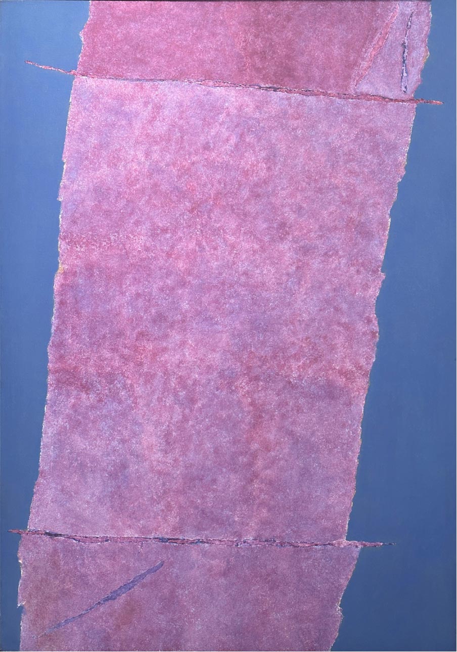 Ατέρμονο πεδίο, Σειρά Λευκάδα, 1980, ακρυλικό σε καμβά, 183,3 × 127 εκ.