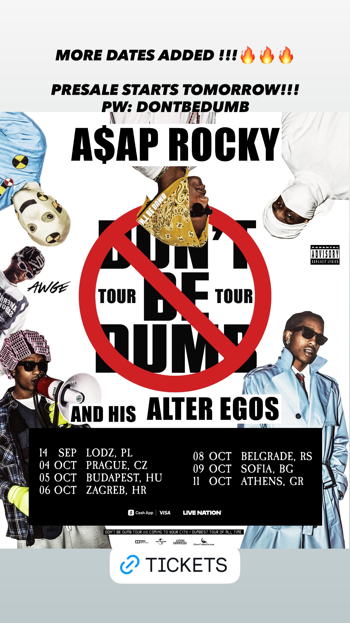 Η ανακοίνωση για συναυλία του ASAP Rocky στην Αθήνα