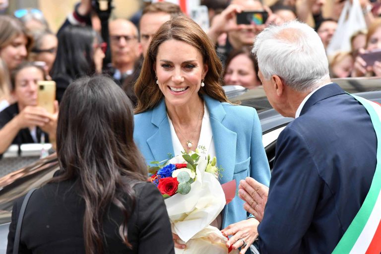 Η Kate Middleton κατά την τελετή υποδοχής στο δημαρχείο της Ρέτζο Εμίλια, 13 Μαΐου 2026