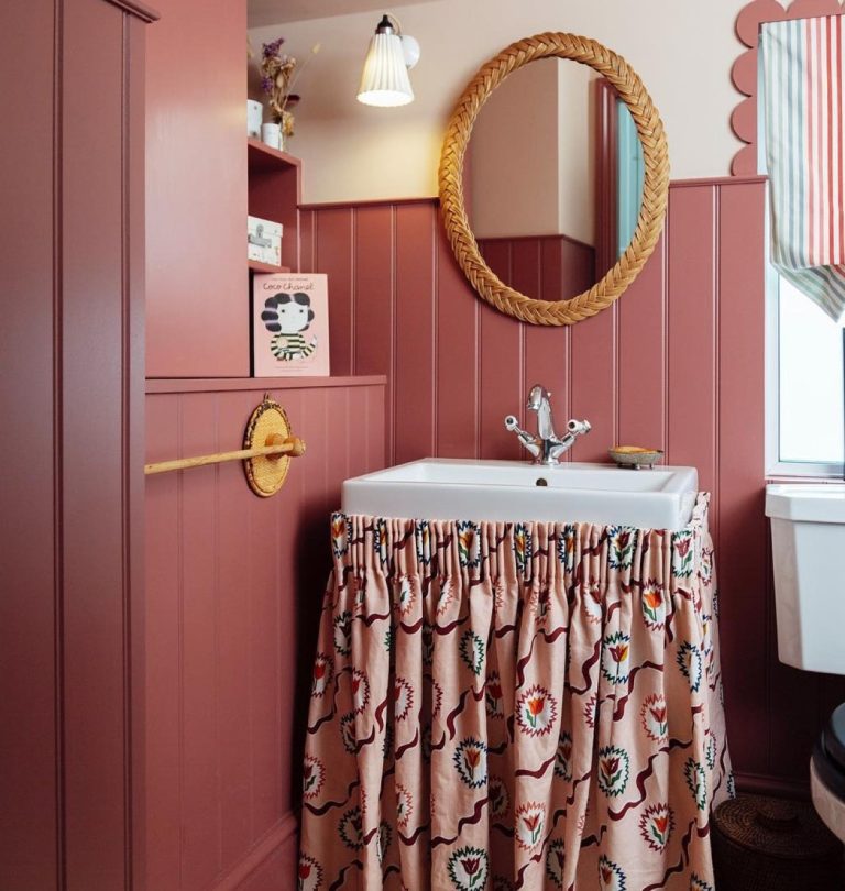Sink skirt για έξτρα αποθηκευτικό χώρο κάτω από τον νιπτήρα