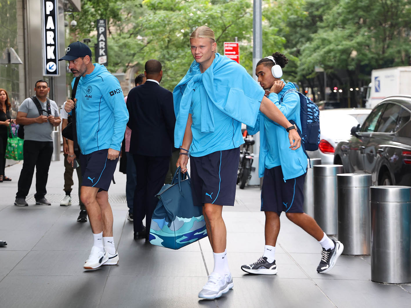 O Erling Haaland της Manchester City F.C. is στις 24 Ιουλίου 2024 στη Νέα Υόρκη.
