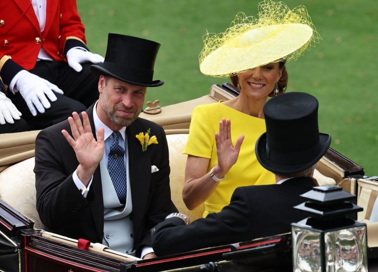 O πρίγκιπας William και η Kate Middleton κατά τη δεύτερη ημέρα του Royal Ascot, 17 Ιουνίου 2026