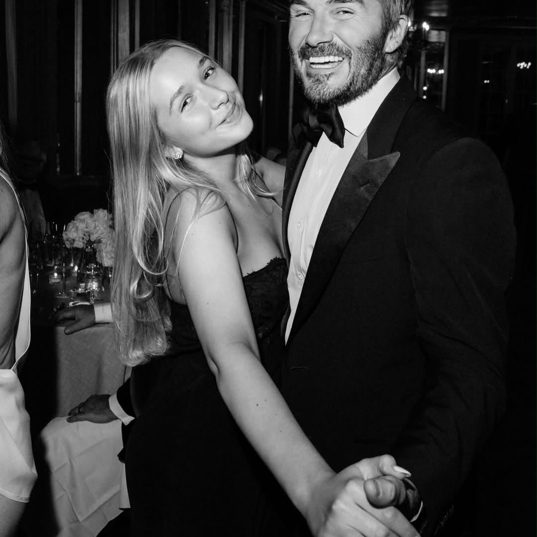 H Harper Beckham με τον πατέρα της David Beckham