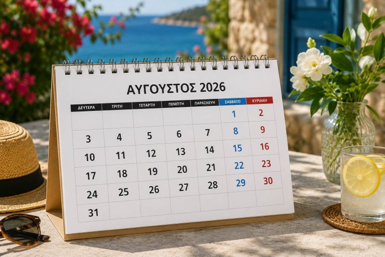 Η πιο τυχερή ημέρα του Αυγούστου 2026 για κάθε ζώδιο – Δείτε τη δική σας. Στη φωτογραφία ημερολόγιο Αύγουστος 2026