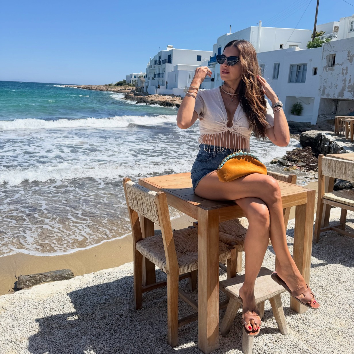 Η Σταματίνα Τσιμτσιλή στην Πάρο