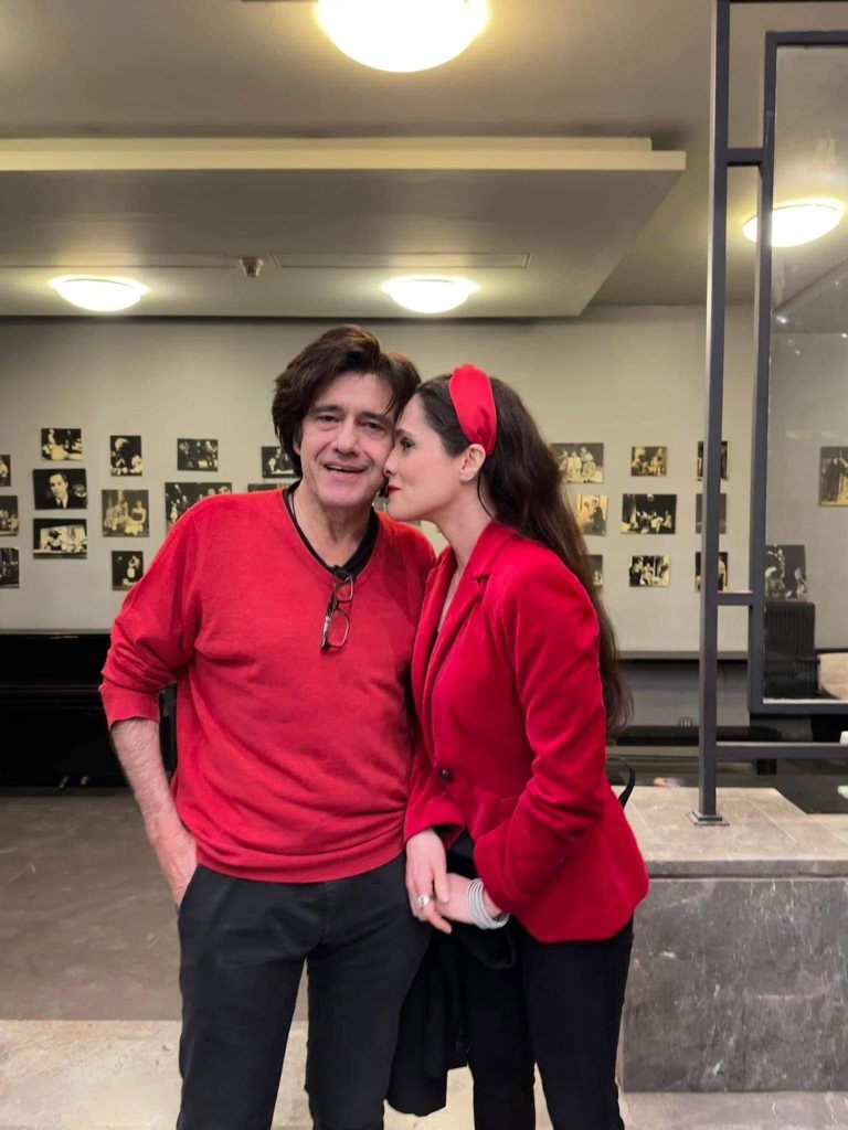 Ο Αλέξης Σταμάτης και η σύζυγός του Εύα Σιμάτου