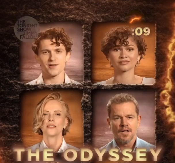 4 ηθοποιοί από το cast της ταινίας The Odyssey του Christopher Nolan