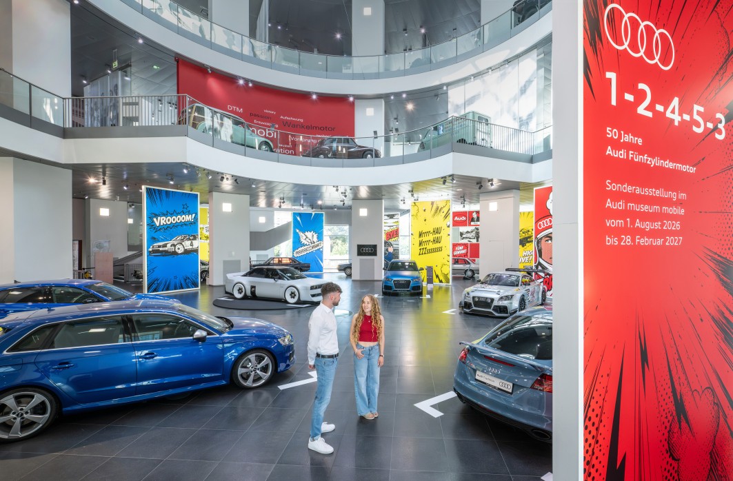 «1-2-4-5-3: 50 years of Audi five-cylinder engines»