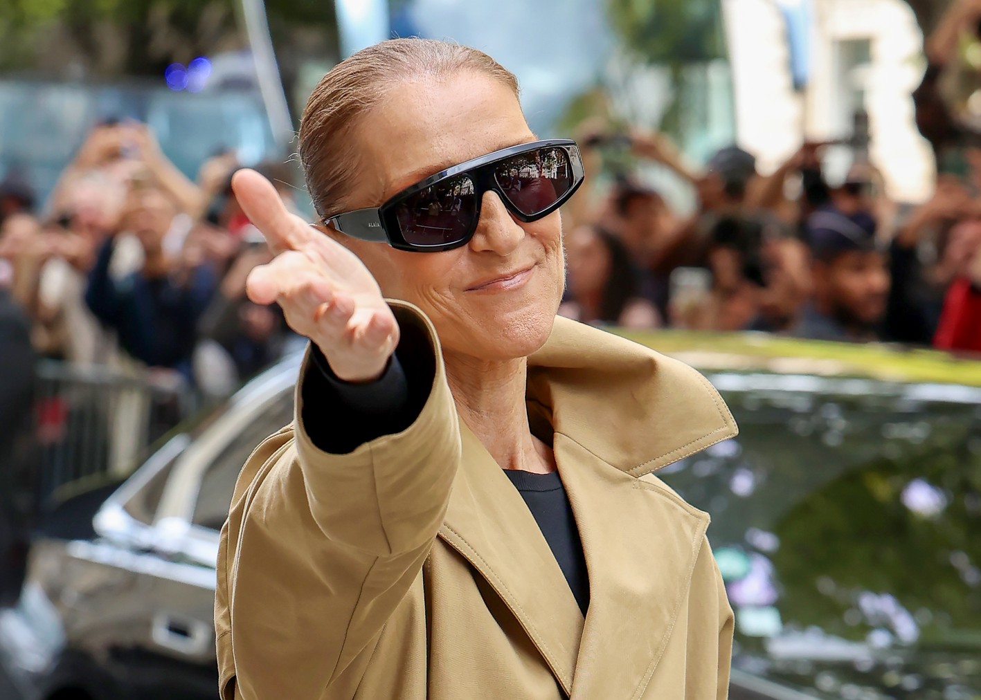 Η Celine Dion φτάνει στο ξενοδοχείο Royal Monceau στις 28 Αυγούστου 2026 στο Παρίσι.