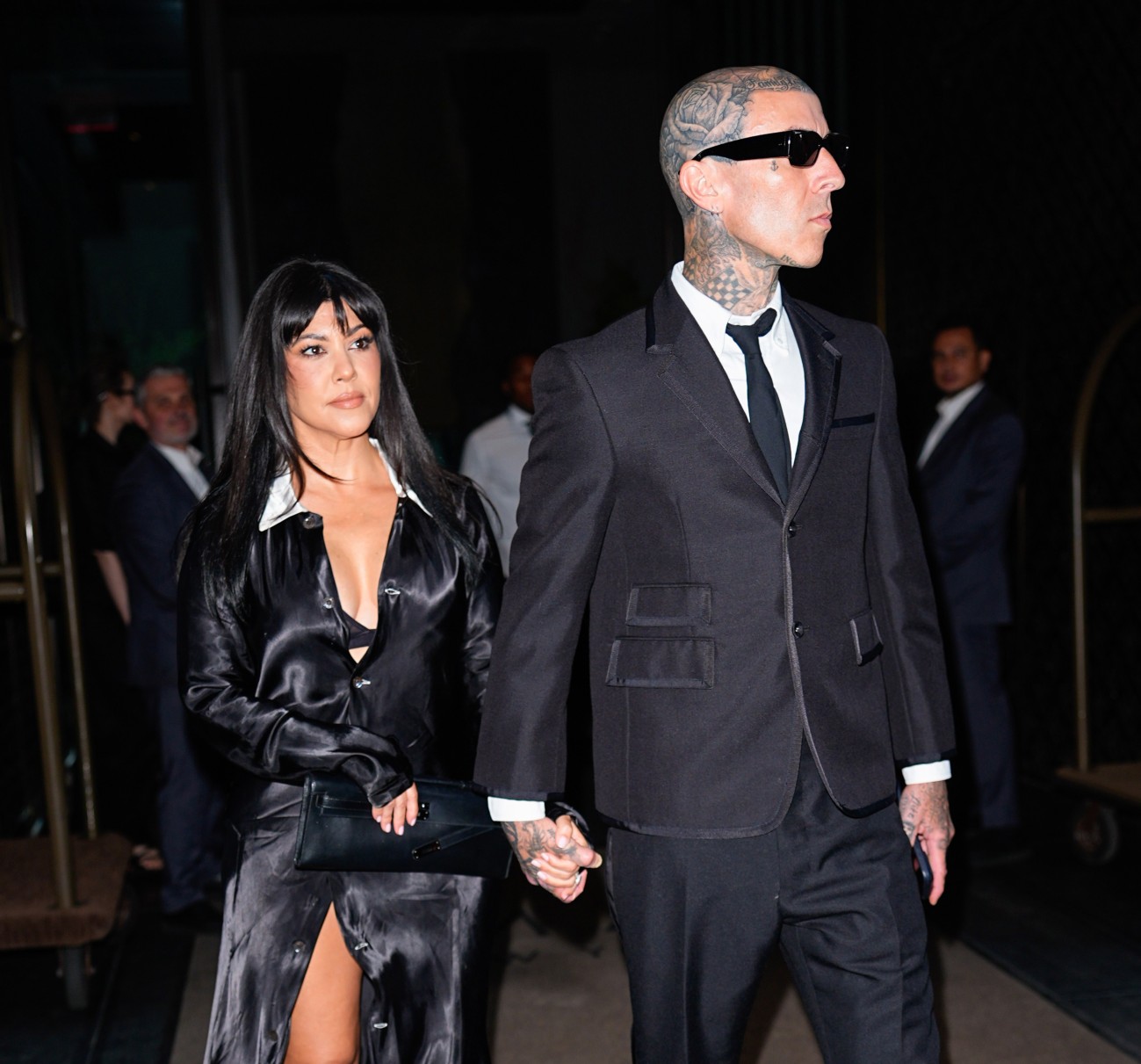 H Kourtney Kardashian και ο Travis Barker στις 13 Ιουνίου 2026 in New York City. στη Νέα Υόρκη