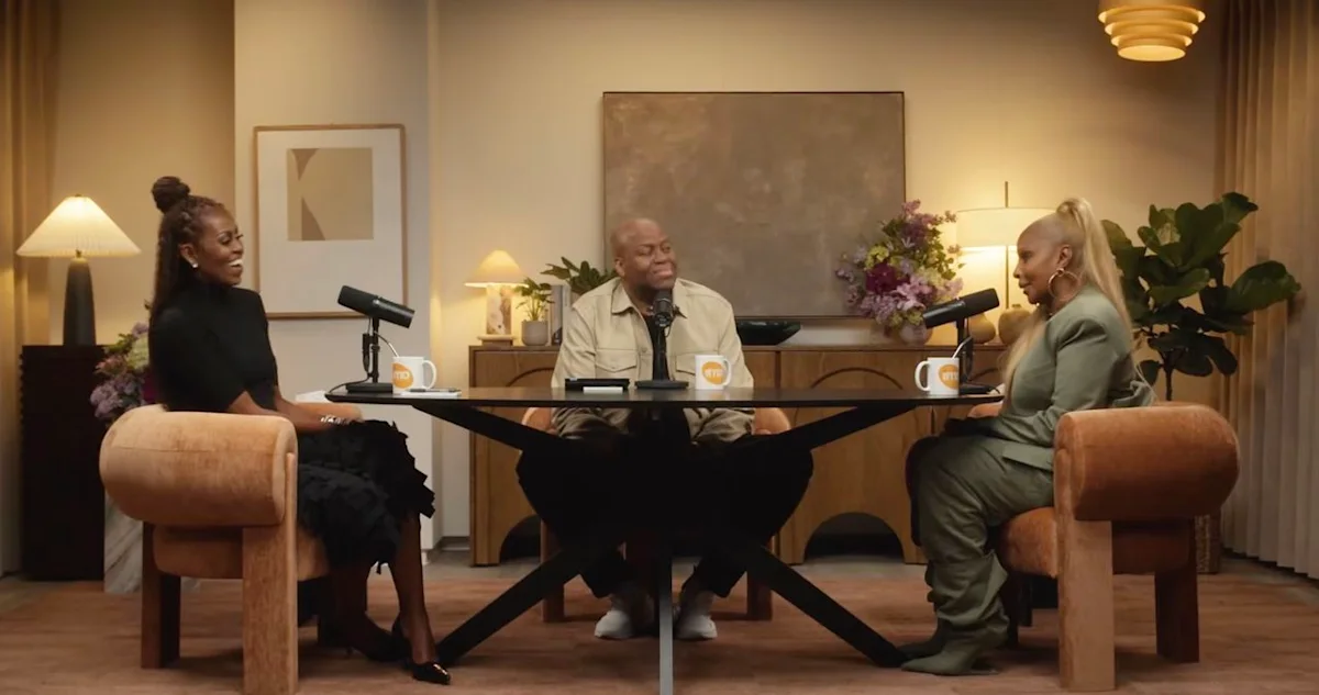 H Michelle Obama, o Craig Robinson και η Mary J. Blige στο IMO.