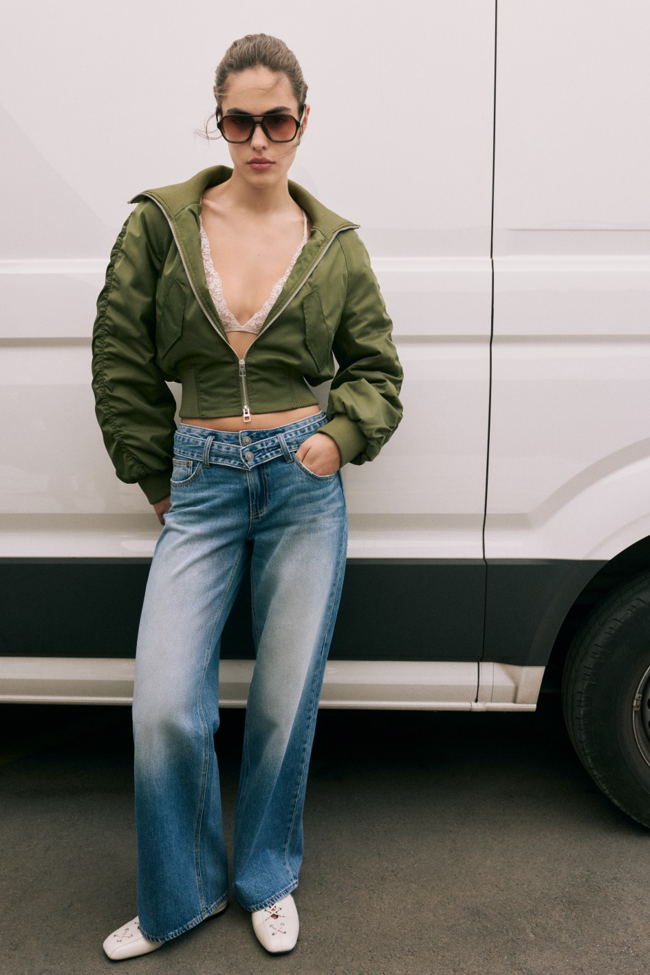 Stradivarius WIDE LEG jean