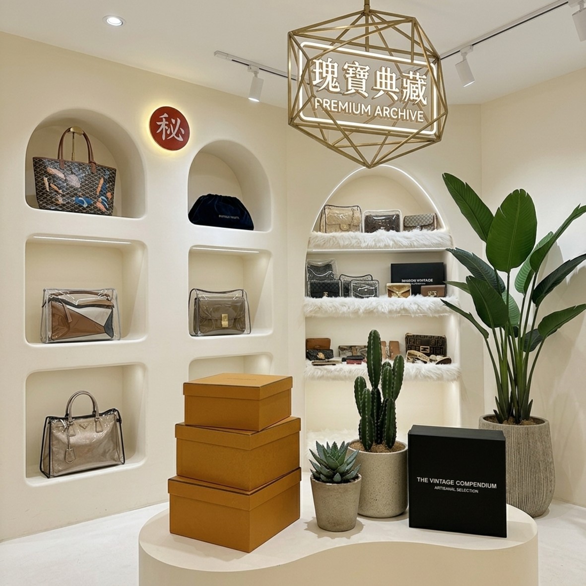 Mπουτίκ που πουλά μεταχειρισμένα προιόντα luxury vintage στην Κίνα.