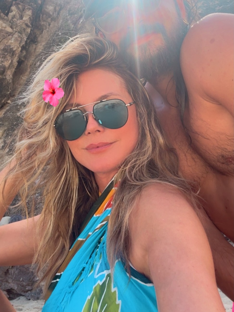 H Heidi Klum στις καλοκαιρινές της διακοπές στο St. Barts.