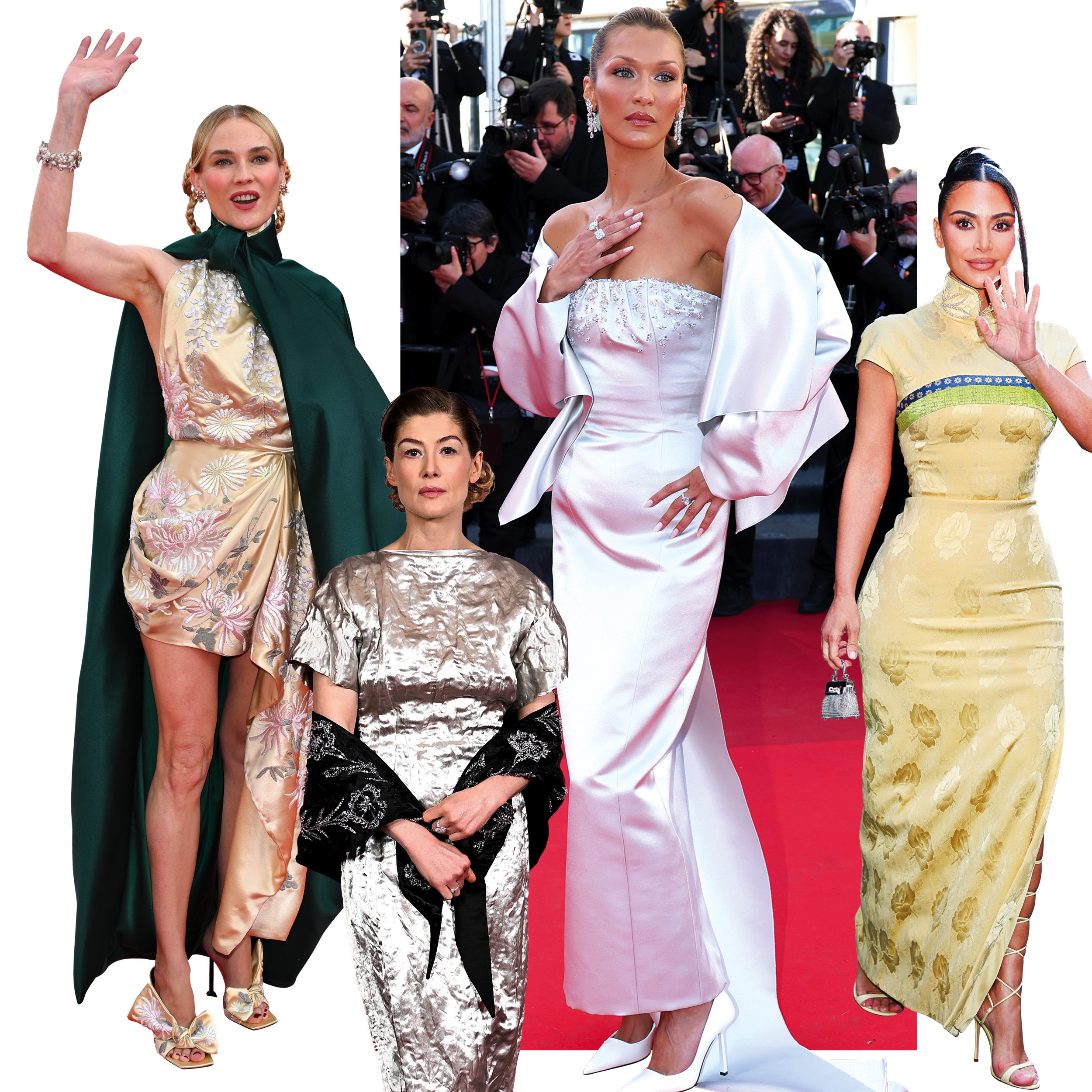 Διάσημες σταρ με glam εμφανίσεις: Diane Kruger, Rosamund Pike, Bella Hadid και Kim Kardashian