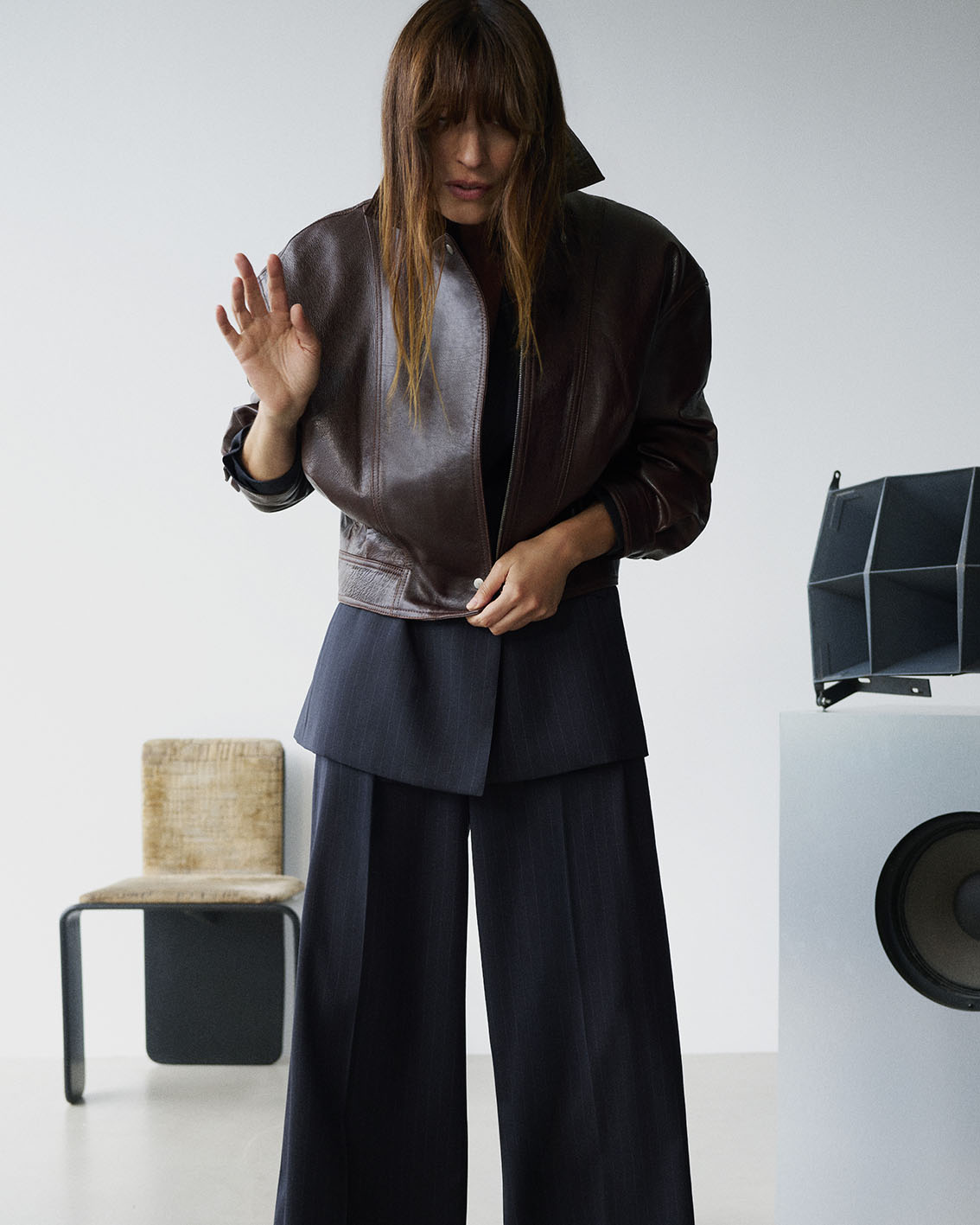 Διαφημιστική καμπάνια της Massimo Dutti με την Caroline de Maigret γαι το FW26.