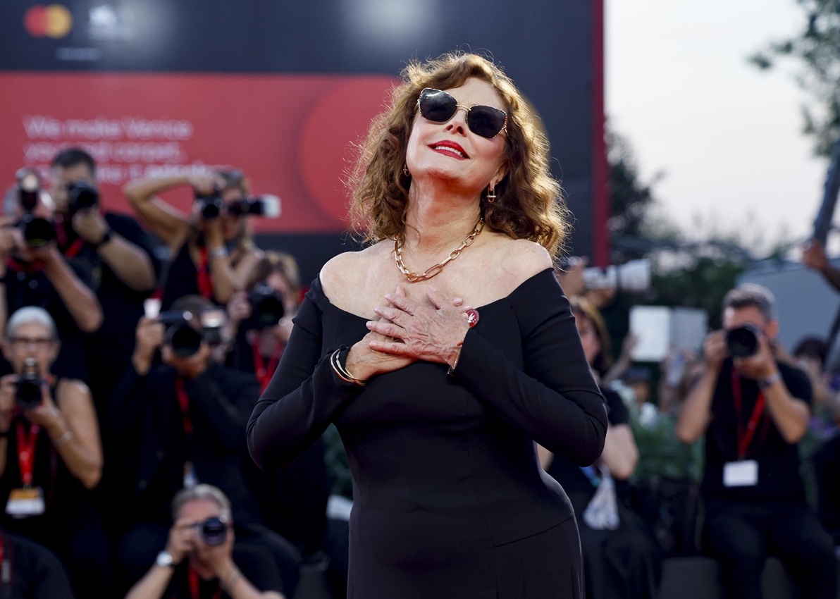 H Susan Sarandon στην πρεμιέρα του "The Echo Chamber" στο πλαίσιο του 83ου Φεστιβάλ Κινηματογράφου Βενετίας, 6 Σεπτεμβρίου 2026