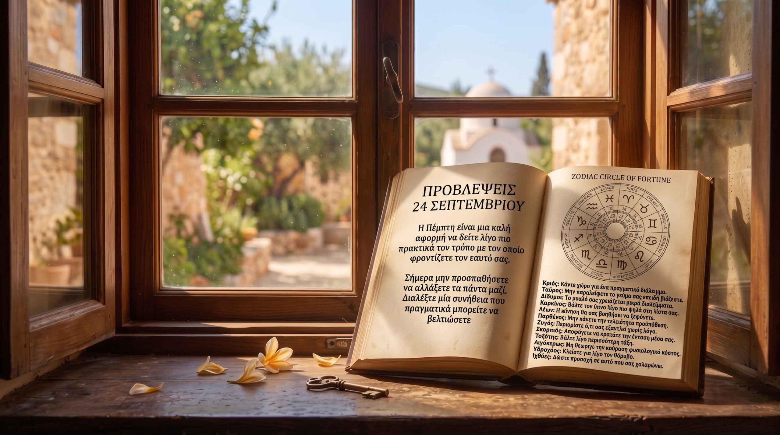 Τα ζώδια για την Πέμπτη 24 Σεπτεμβρίου.