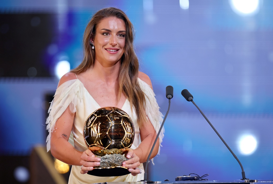 H Alexia Putellas της Μπαρτσελόνα κέρδισε τη Χρυσή Μπάλα στην τελετή απονομής στο London Palladium Theatre του Λονδίνου, 26 Οκτωβρίου 2026