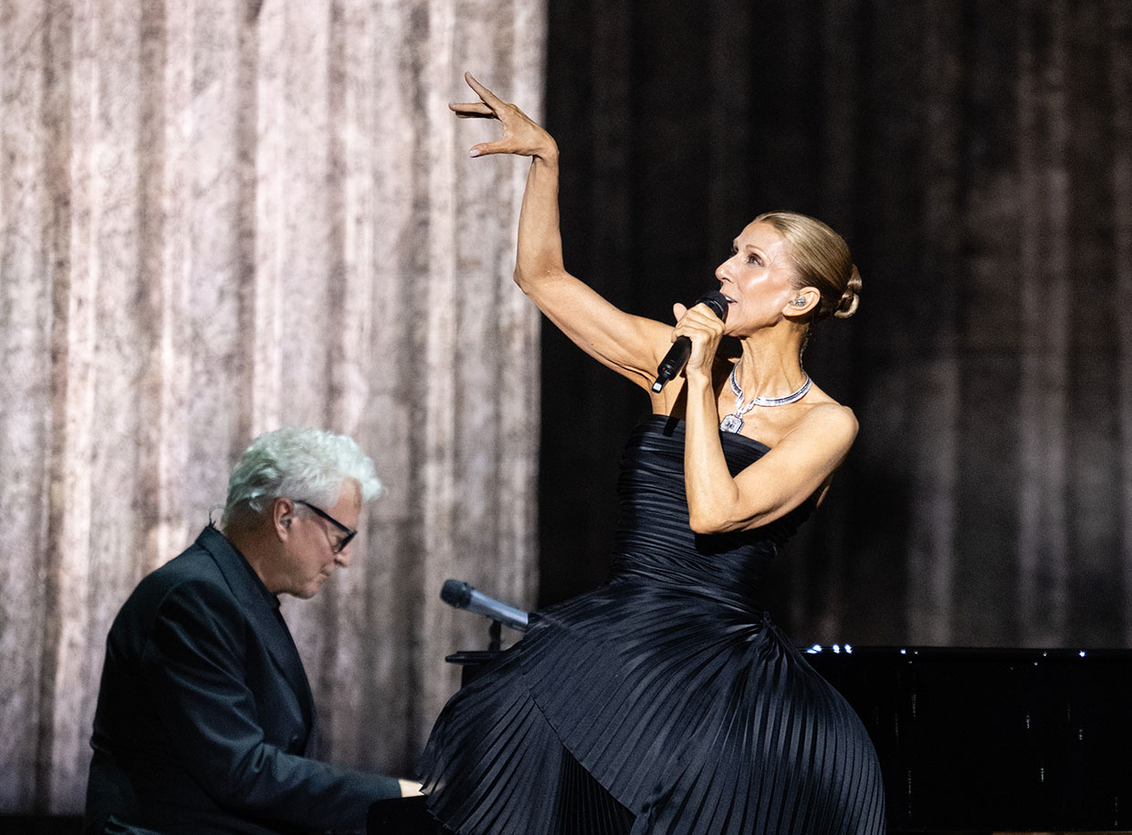 Η Celine Dion στην πρεμιέρα της σειράς συναυλιών της στο Paris La Defense Arena στις 12 Σεπτεμβρίου 2026 στο Ναντέρ της Γαλλίας.