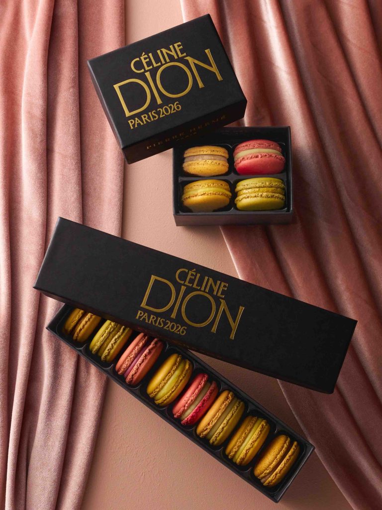 Tα μακαρόν τα οποία ο Pierre Hermé κυκλοφόρησε για τη Celine Dion σε συνεργασία μαζί της.