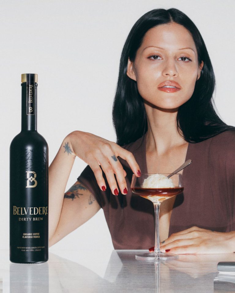 H Gabbriette στη διαφημιστική καμπάνια της Belvedere Vodka.