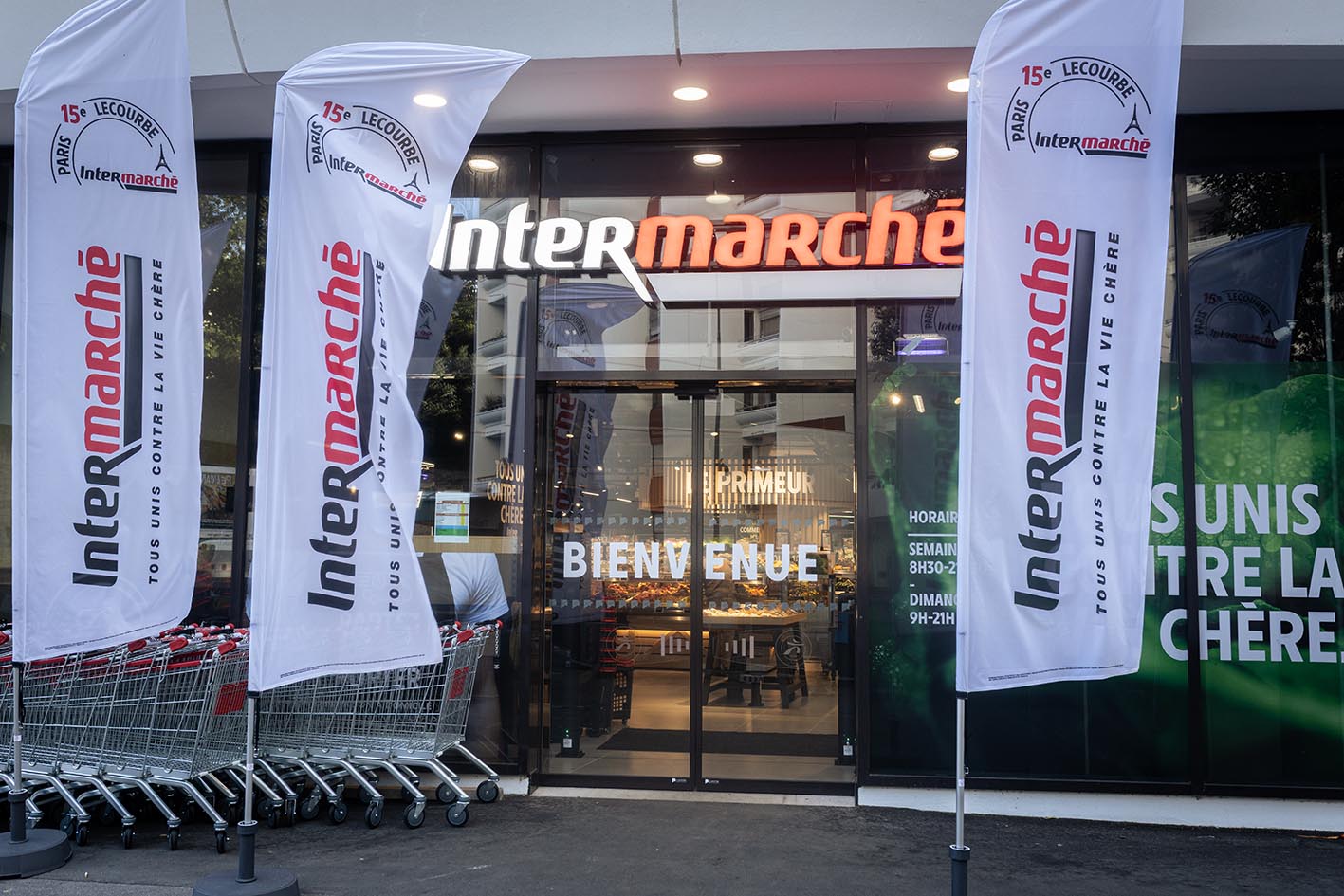 Η αλυσίδα Intermarche supermarket στο 15th arrondissement στο Παρίσι, Γαλλία, στις 5 Σεπτεμβρίου 2025