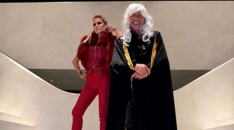Η Άννα Βίσση και ο Ηλίας Ψινάκης ντυμένοι για Halloween