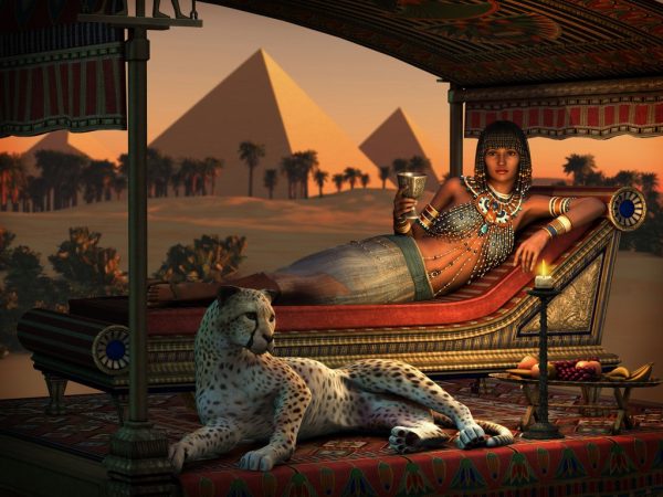 Egypt-Travel-Dinner at the Pyramids, 3d CG