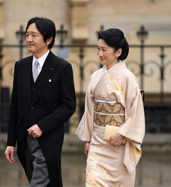 O πρίγκιπας του θρόνου της Ιαπωνίας Akishino με την πριγκίπισσα του θρόνου Kiko.